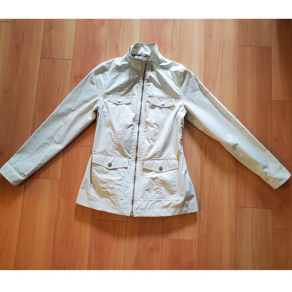 TOMMY H. Ivory Trench Jacket - S (NWOT)